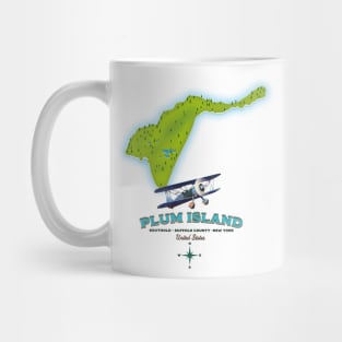 Plum Island New york map. Mug